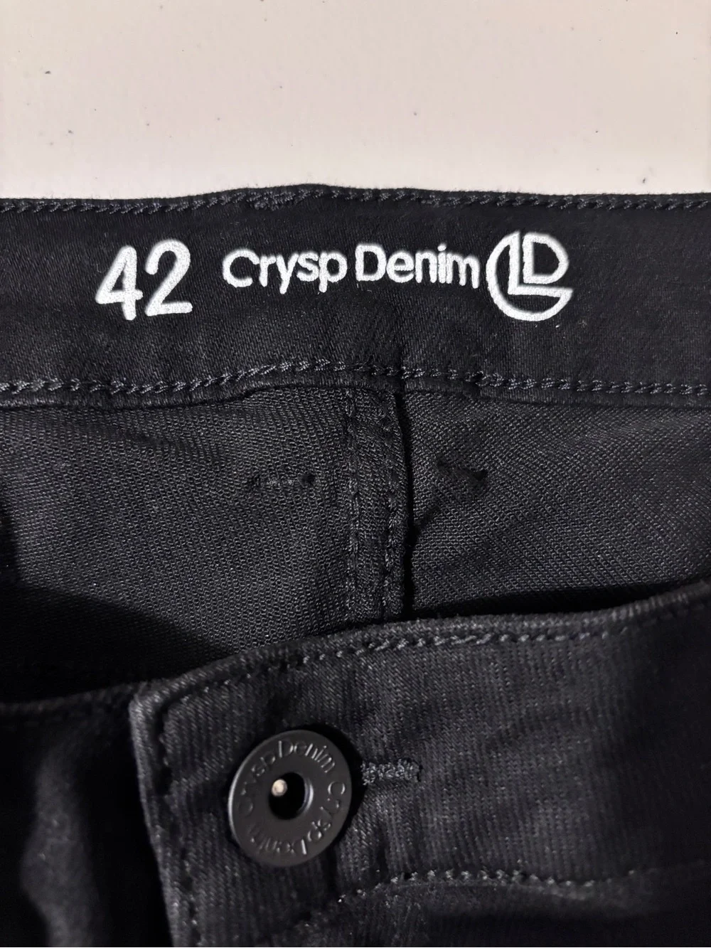Crysp Denim Y2K Black Jorts Size 42 Ethmoid Skull Patch Jean Shorts Streetwear